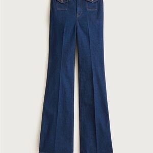 J. Crew Deep Indigo Vintage Flare Jeans